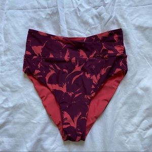Lulu lemon floral reversible bikini bottoms